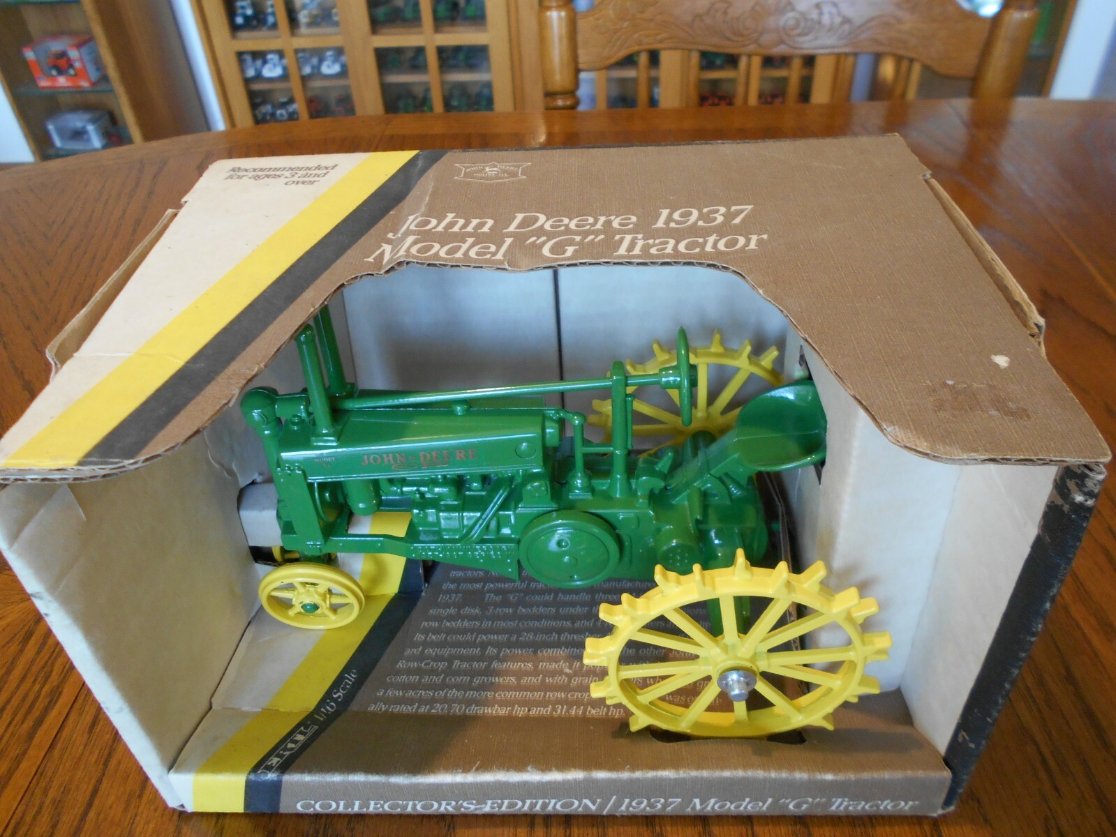 Vintage 1987 Ertl 1 16th Scale John Deere 1937 Model G Tractor 548 Ce Nib For Sale Online