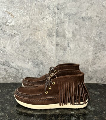 VISVIM Men's 'Voyageur Moc Shaman-Folk' Suede Moccasin Sneakers