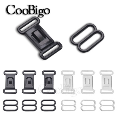 Plastic Bowtie Slider & Center Release Buckle for Bow Tie Pre Tied Banded strap