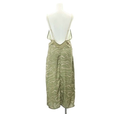 Amaterasu Amateras Back Open Satin Dress Camisole Long Overall 