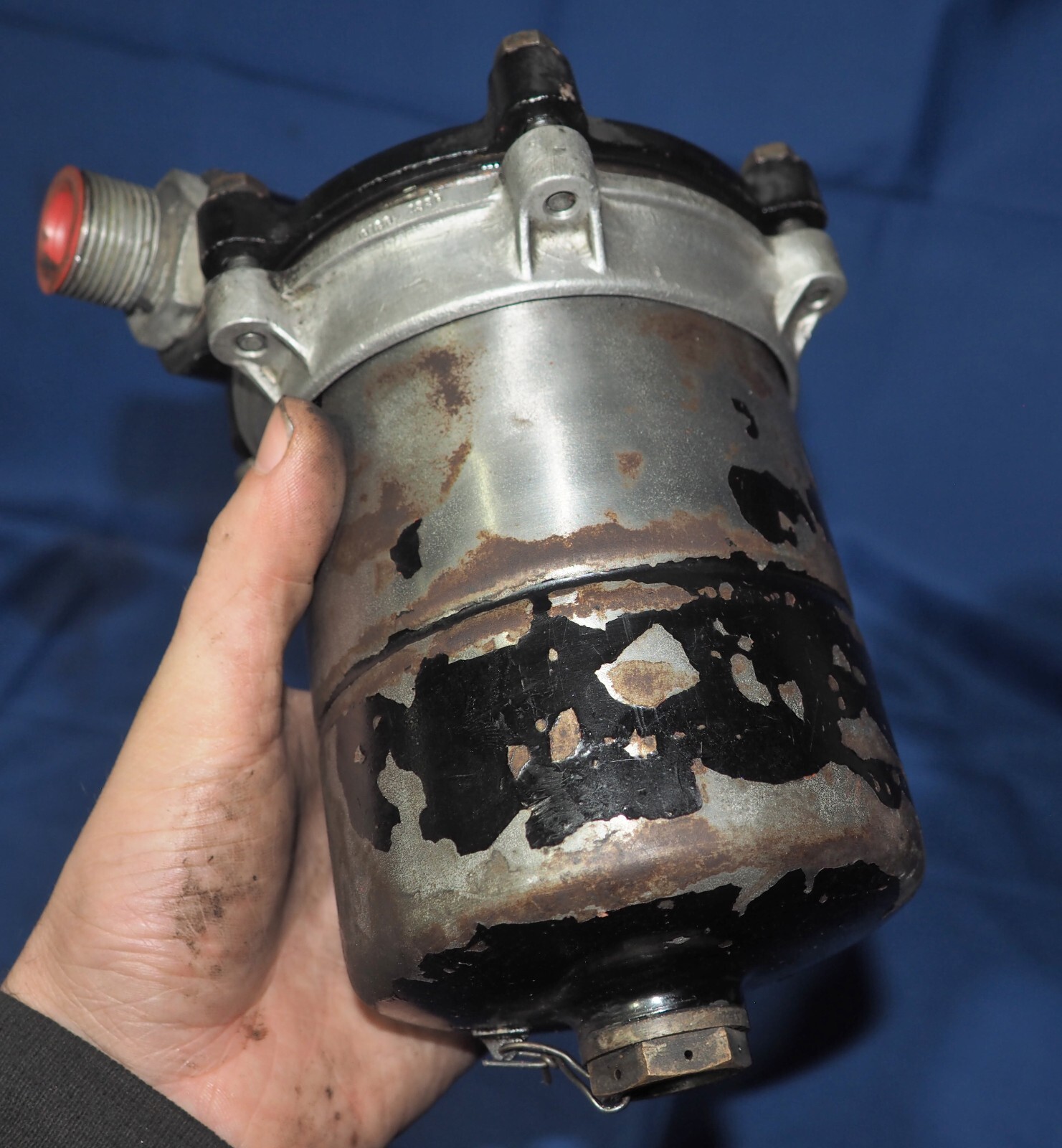 1946-1955 Bentley MkVI Original Engine Oil Filter & Housing Assembly OEM Rare