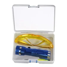 Leak Detector Kit Fluorescent Protective Glasses Air Conditioning Accurate Leak 