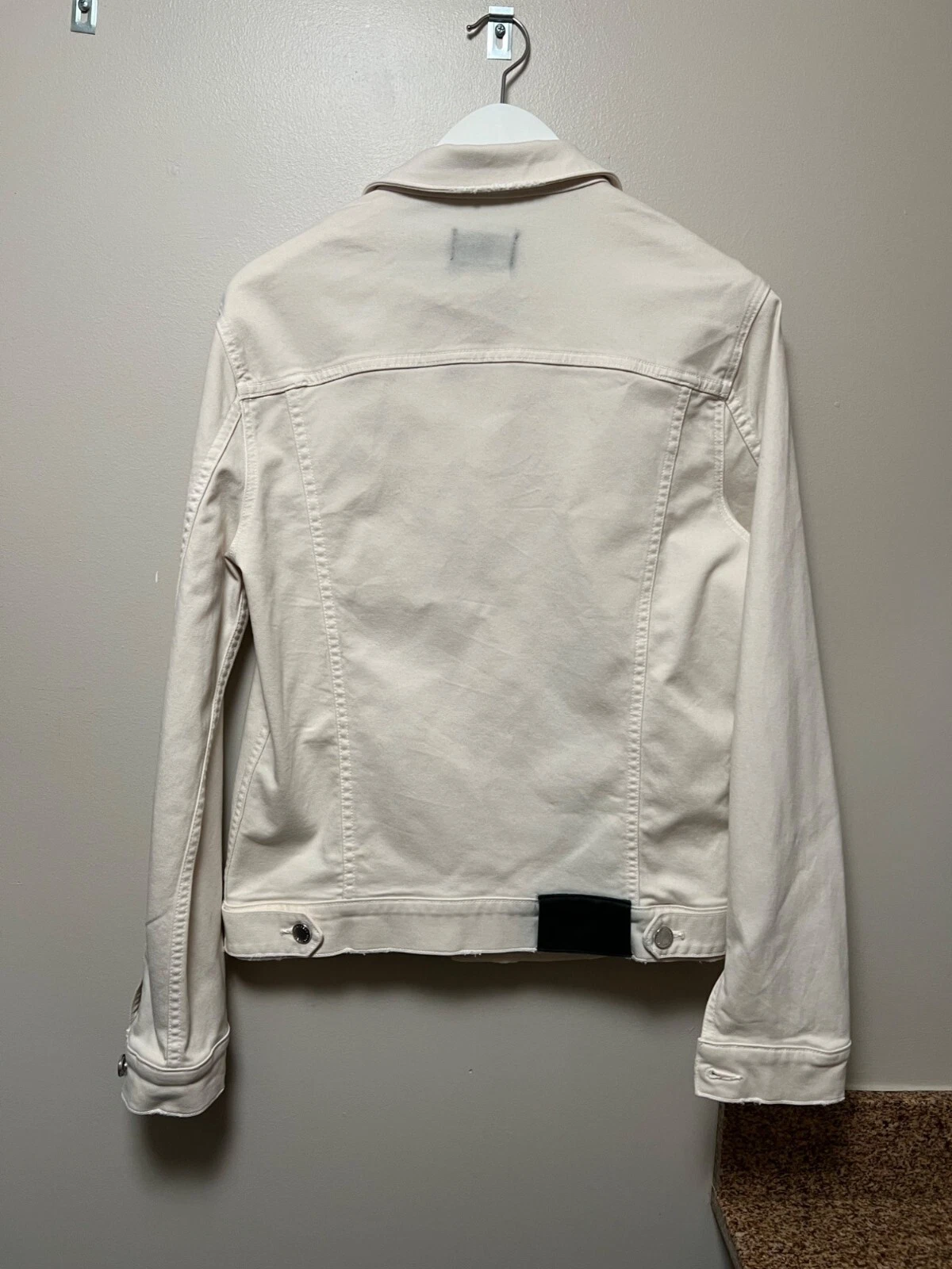 Monfrere Dean Denim Jacket Dist Vin Blanc Cream Japanese Denim 909D24102 Mens - product detail image 7