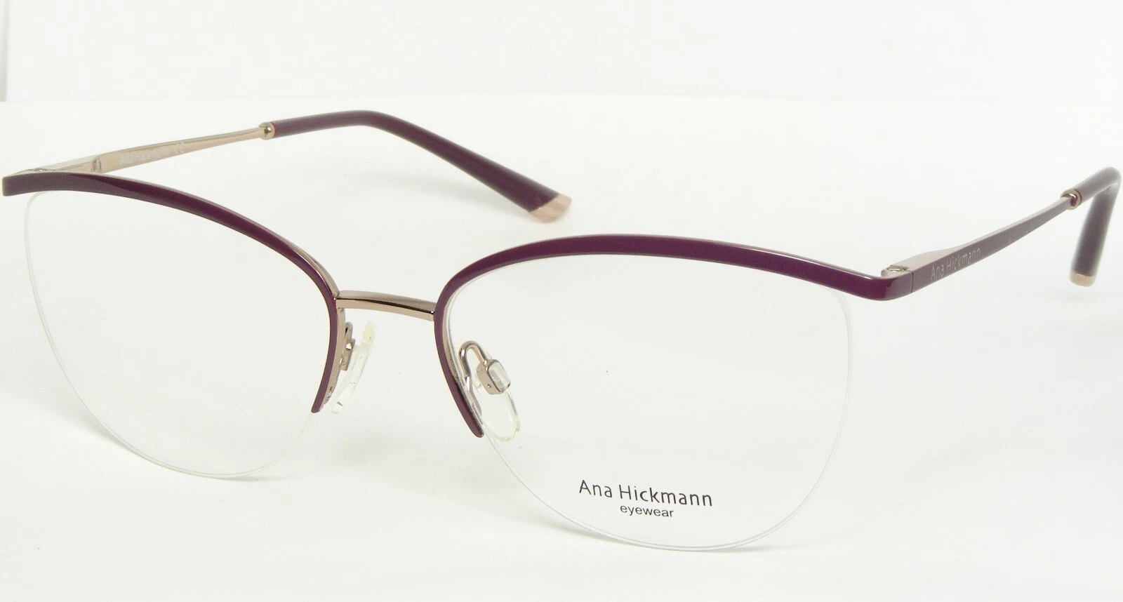 Ana Hickmann AH1319 07B PURPLE  GOLD UNIQUE EYEGLASSES GLASSES FRAME 55 17 140mm