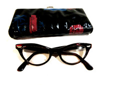 Vintage Romco Cat Eye Glasses in Case