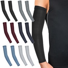 Sports Cycling UV Sun Protection Outdoor Cooling Arm Sleeves Cover for Men Women