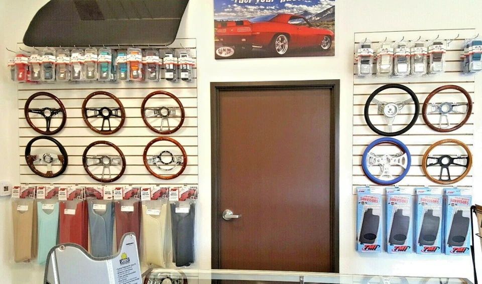 Volante y adaptador Chevrolet Monte Carlo 1970 en adelante madera y negro Billet Foto 4 de 4