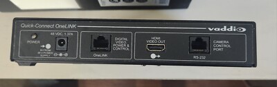 VADDIO Quick-Connect OneLINK Interface 998-1105-019 NO POWER CABLE