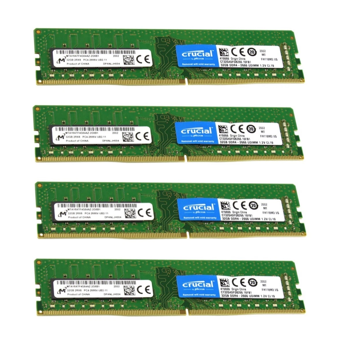 Crucial Computer RAM 128 GB Total Capacity for sale | eBay