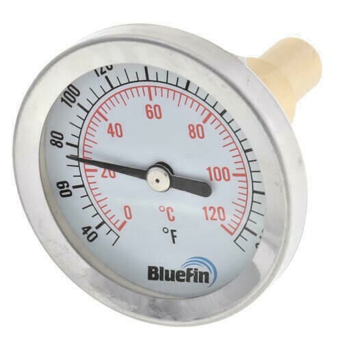 2" Thermometer w/ 1/2" SWEAT Connection (32Β°F to 250Β°F) for Distilling Column