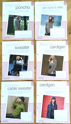 BERGERE STRICK- & STICHMUSTER ~ 6 DESIGNS FÜR DAMEN & MÄDCHEN ~ KLEIN BIS XXXL