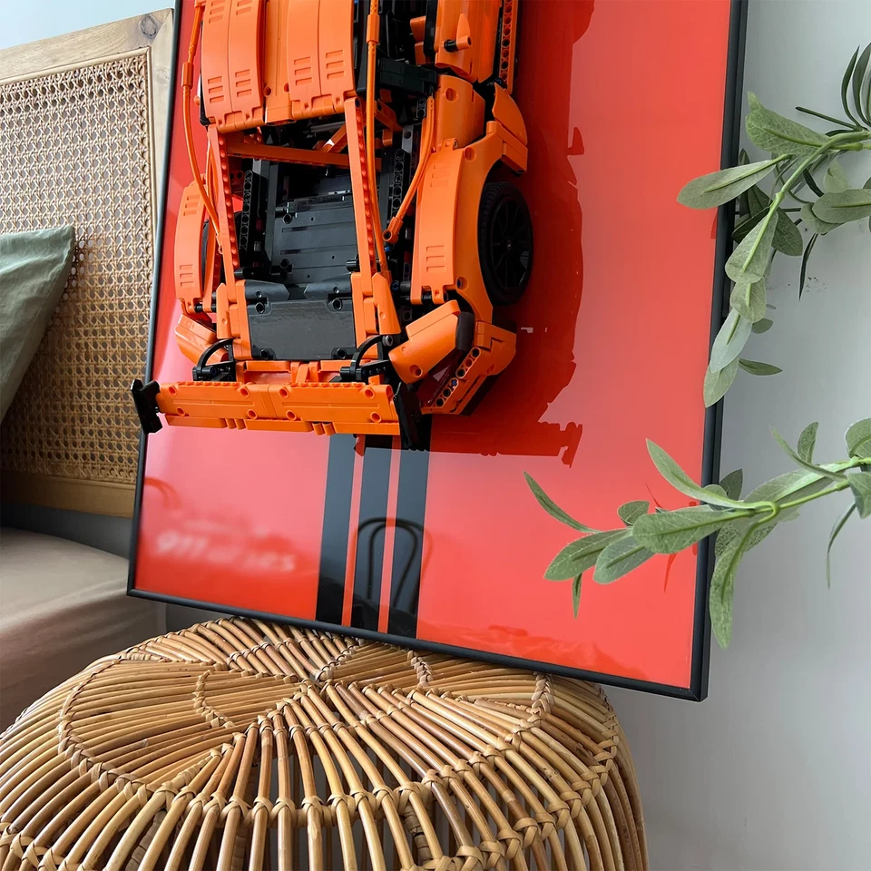 LEGO Porsche 911 GT3 RS Wall Mount Display Frame & Storage 42056 FREE FAST SHIP - Image 3 of 4