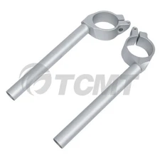 50mm Handlebar Handle Bar Clip On Silver Fit For Yamaha YZF R1 1998-2001 99 2000