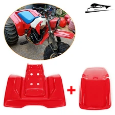 2 PCS ABS Plastic Front & Rear Fenders Fit Honda ATC200X 3-Wheeler 1983 - 1985