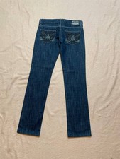 Just Cavalli Roberto Cavalli Women Bootcut Flare Jeans Y2K ITALY Faded Crashed