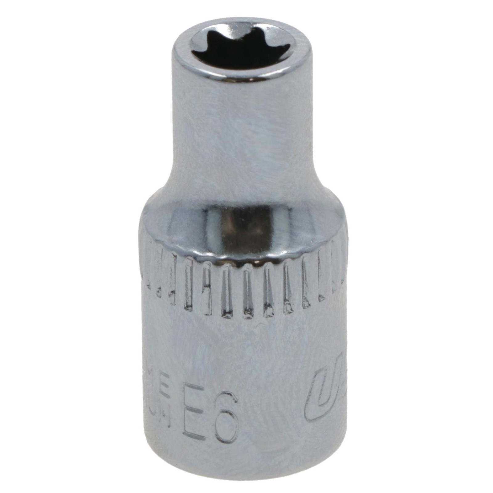 E6 Female Torx Socket Star Bit 1/4"" Drive Standard External Chrome Vanadium