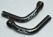 Onza Aluminum Bar Ends, Black, welded, Long/L-Bend