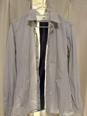Very Rare RAF SIMONS Gray Long Sleeve Shirt 46 1997 A/W