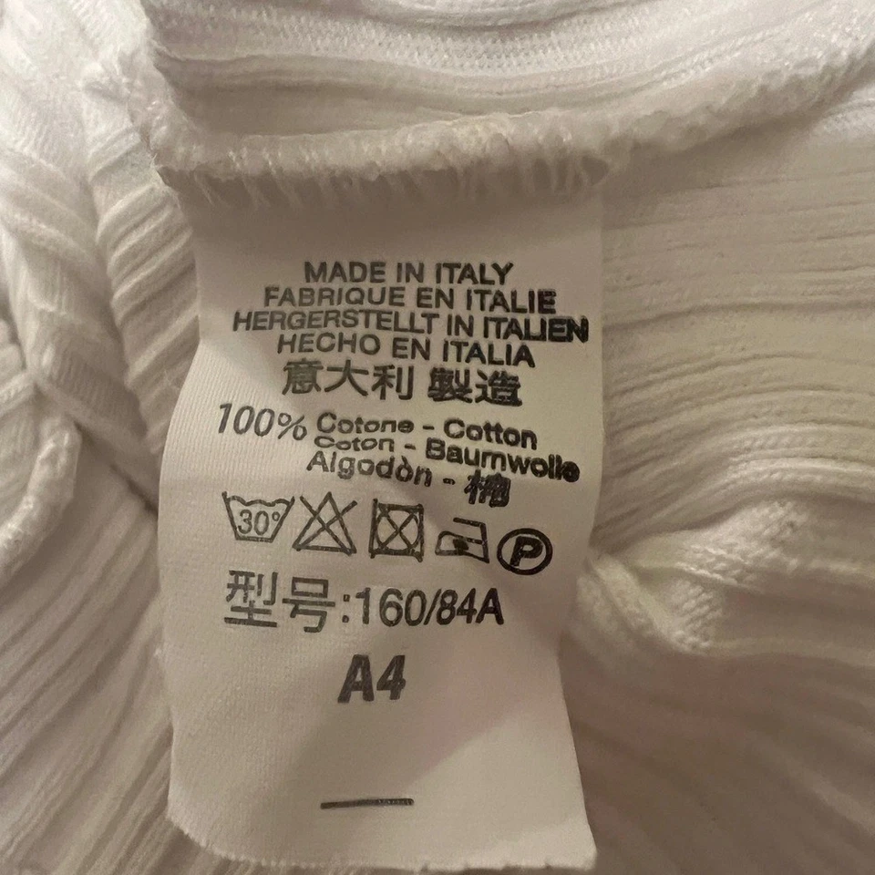 Brandy Melville White Ribbed Button-Up Women's Top, Size XS/S (160/84A) - Image 3 of 4