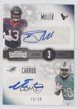 2016 Contenders Round Numbers Dual /30 Leonte Carroo Braxton Miller #10 Auto n0c