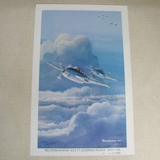 RENDEZVOUS 1944 LIMITED EDITION WWII PRINT BY BOB JENNY HAND SIGNED 68/1000