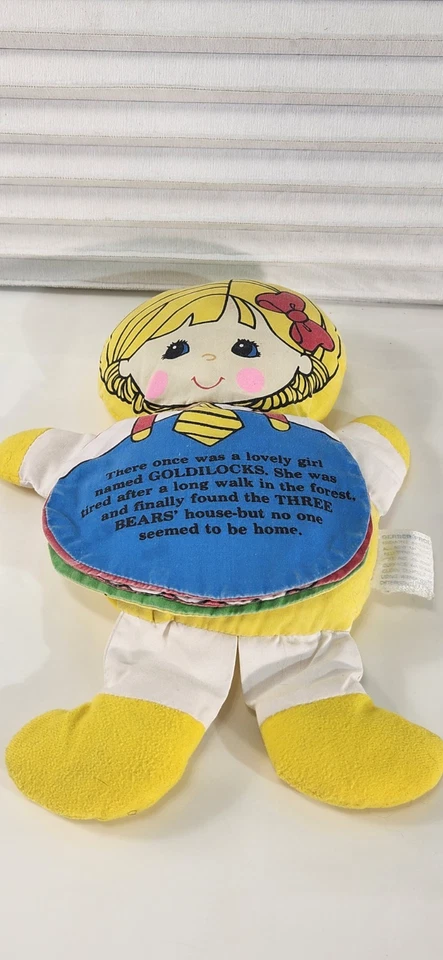 Muñeca Gerber Ricitos de Oro y los Tres Osos 11" Libro de Cuentos Abatible Años 70 De Colección Foto 2 de 4