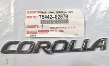 Toyota 7544202070 Rear Emblem. Oem Refurbished. 20032008 Toyota Corolla