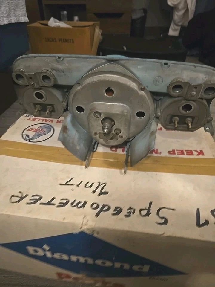 1957 Chevy Bel Air 150 210 спидометр указатель кластер автоматический OEM GM - Изображение 4 из 4