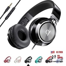 CL750 Wired Headphones with Mic — Noise Isolating On-Ear Headphones for Black