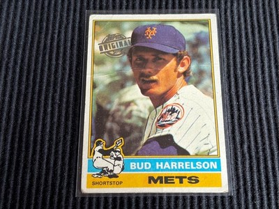 2015 TOPPS BUD HARRELSON *1976 #337 ORGINAL STAMPED BUYBACKS*  METS  /  CREASED
