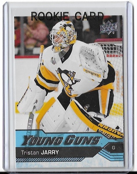 2016-17 Upper Deck Series 2 Young Guns #466 Tristan Jarry Rookie Card Oilers
