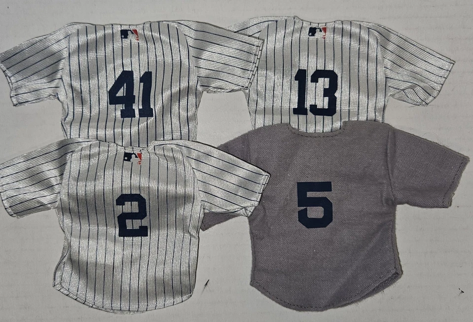 2005 Upper Deck Mini Jersey (4) New York Yankees DiMagio, Jeter, A-Rod, Randy J. - Image 2 of 4