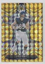 2024 Panini Mosaic Reactive Yellow Mosaic Prizm Cole Kmet #40 1e3h
