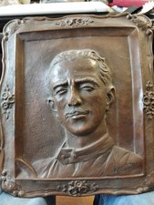 Viso A Sbalzo Su Rame Firma A.Martini 1960