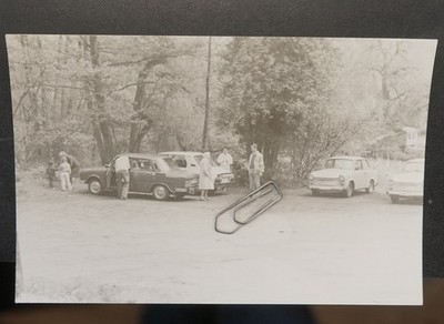 Photo Wartburg 353 tourist station wagon Trabant 601 GDR car vintage forest nostalgia 14x9