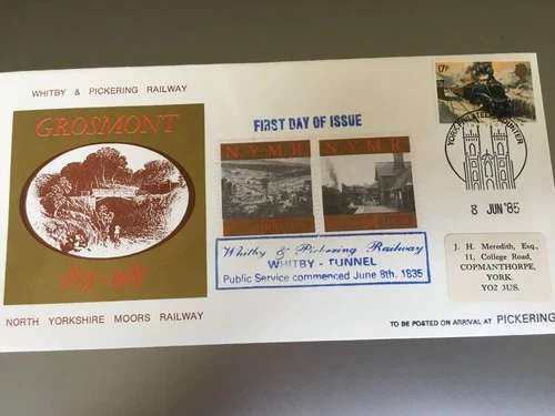 GB STAMPS NORTH YORKSHIRE MOORS RAILWAY FIRST DAY COVER REF No 4397