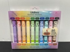 Lifelines Scented Colored Markers, 10 DoubleSided Markers with 20 Colors  Sc...