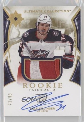 2021 Ultimate Collection 71/99 Cole Sillinger #170 RPA Rookie Patch Auto RC 0il7