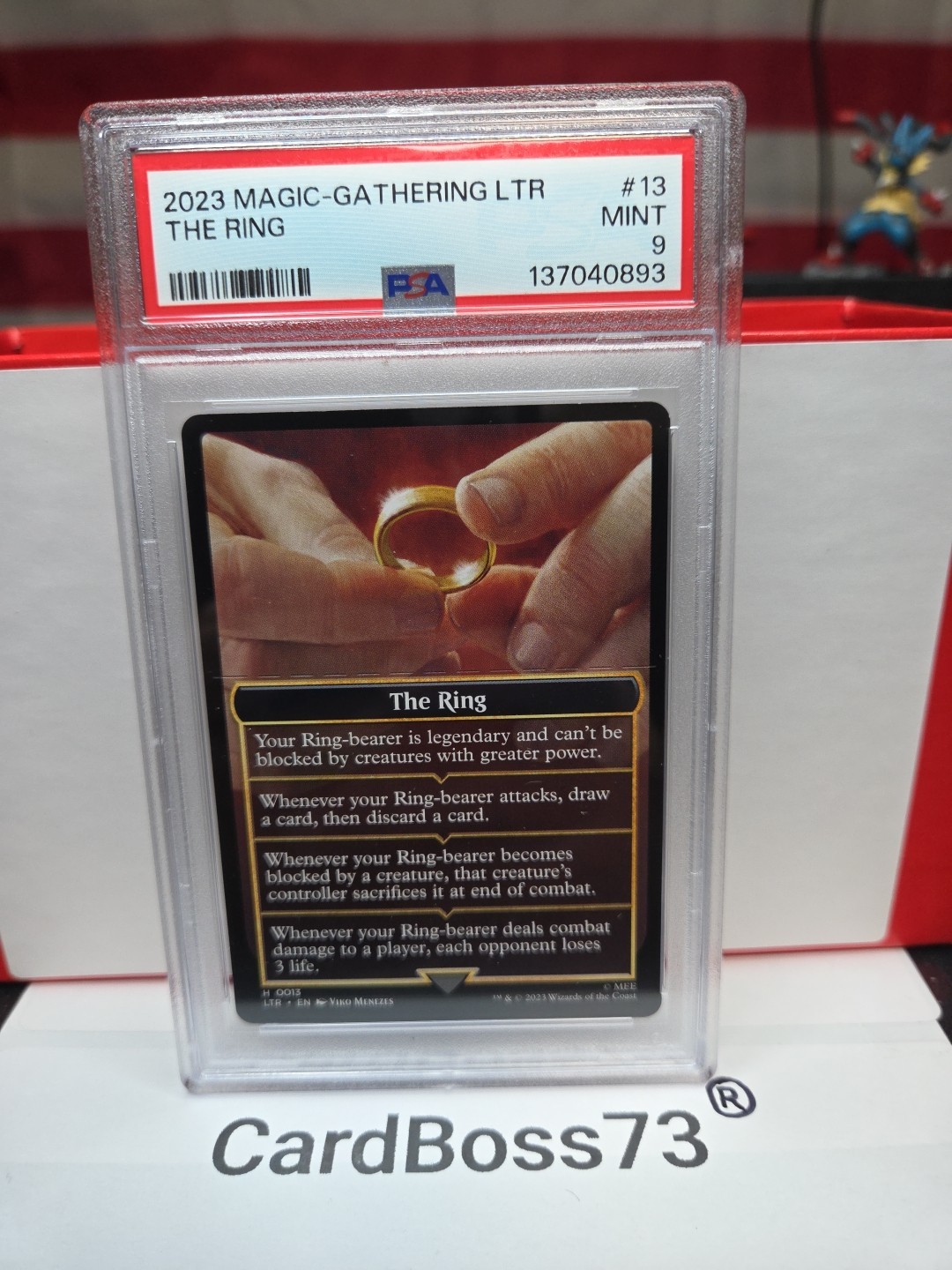 MTG The Ring #13 PSA 9 – Lord of the Rings LTR – Magic Card – Mint Slab