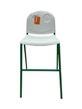 New IKEA VILDGAS Junior High Chair White/Green 18  x19  x31  " 705.893.98