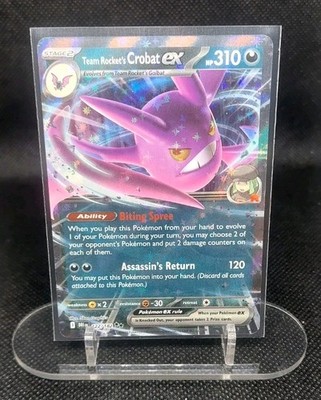 Pokémon TCG Team Rocket s Crobat ex 122/182  - Destined Rivals - NM/M