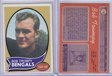 1970 Topps Football Card # 110 Bob Trumpy Rookie Cincinnati Bengals Tight End EX. rookie card picture