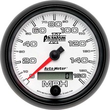 Auto Meter Phantom Ii Series 3-38 Programmable 160 Mph Electric Speedometer Auto Meter Phantom Ii Series 3-38 Programmable 160 Mph Electric Speedometer