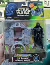 Kenner Star Wars Power of the Force Gunner Station TIE Fighter Darth Vader 1998
