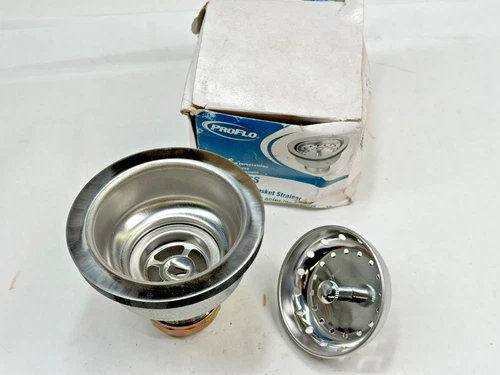 PROFLO PF1432SS Stainless Steel Sink Drain & Strainer 1-1/2" MIP - Picture 7 of 9