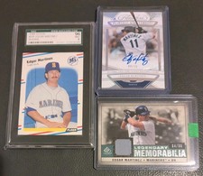 1988 Fleer Edgar Martinez rookie SGC 9 UD jersey memorabilia Panini auto SP /25