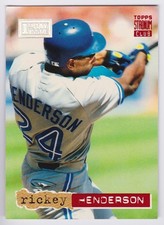 1994 Topps Stadium Club Rickey Henderson #107 1st Day Issue /2000 Blue Jays