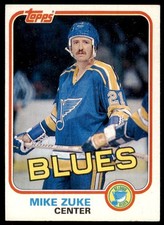 1981-82 Topps Mike Zuke Hockey Cards #124