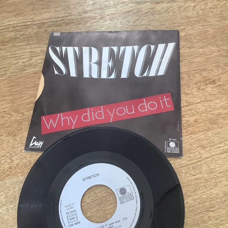 Stretch - Why Did You Do It - 7" - 1985. France. 45 Tours - Photo 2/2