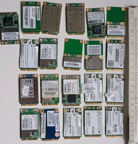 21x Konvolut Wireless WiFi Link Mini-PCIe WLAN-Karte Netzwerkarten Laptop